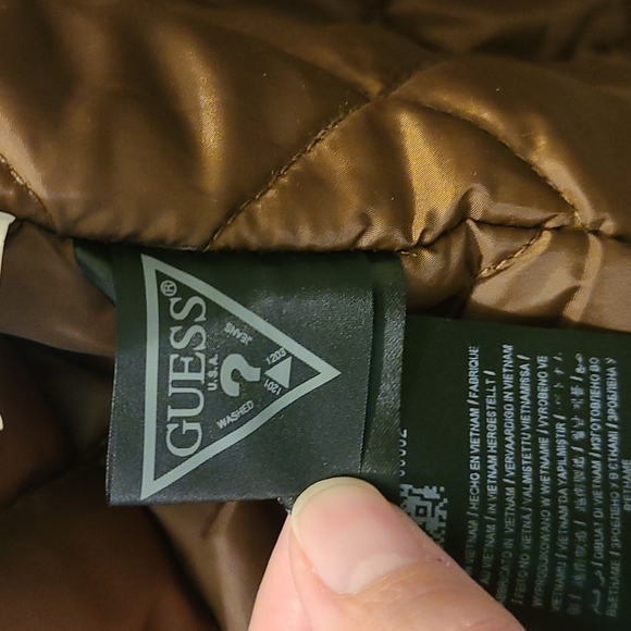 GUESS Corduroy Lined Coat Size XXL - Picture 10 of 10